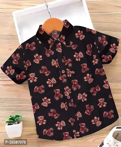 Rahello Fancy Black Polycotton Shirt