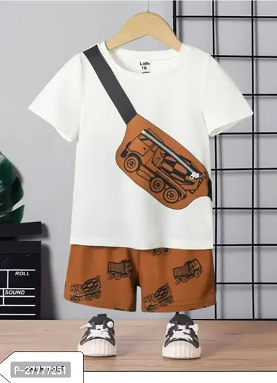 Rahello Cotton T-Shirt with Shorts Set