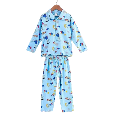 Unisex Cotton Blend Blue Night Suit