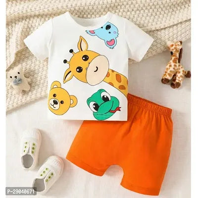 Rahello Stylish Cotton T-Shirt with Shorts Set