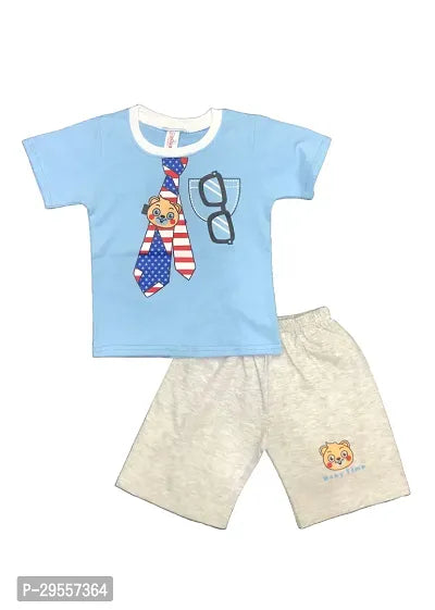 Rahello Stylish Cotton Blend Tops with Shorts Set