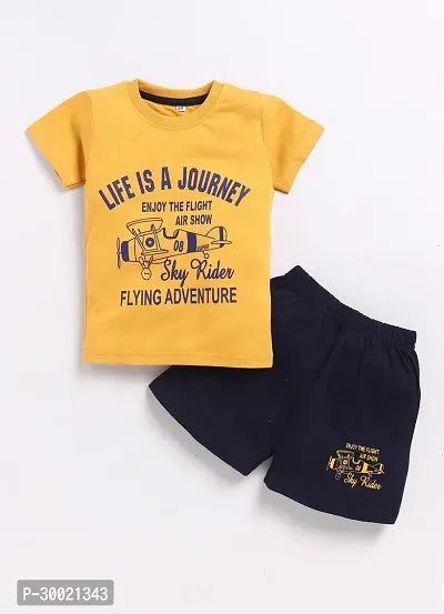 Rahello Stylish Cotton T-Shirt with Shorts Set