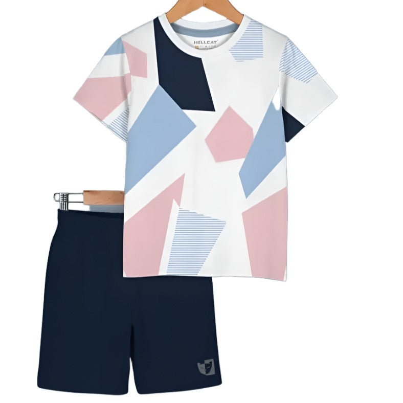 Rahello Stylish Elite Cotton T-Shirt With Shorts Set